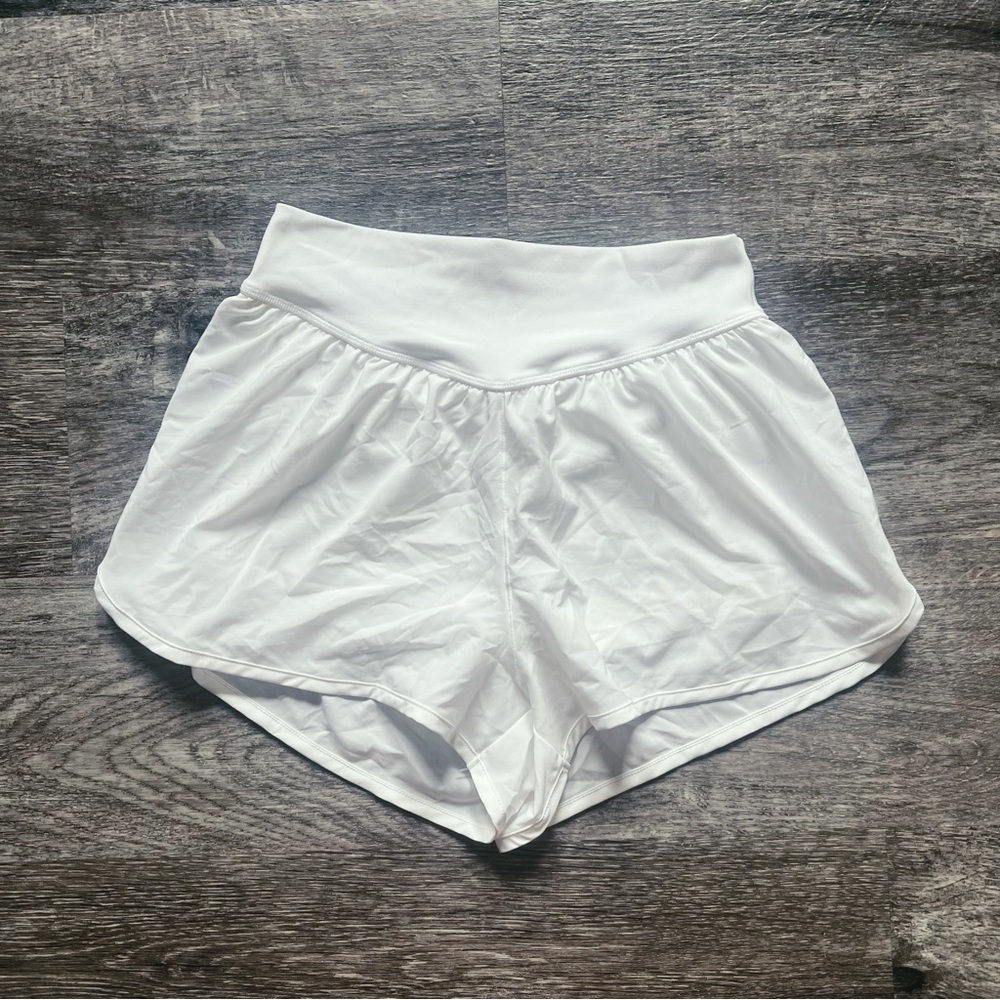 Aerie White Athletic Shorts